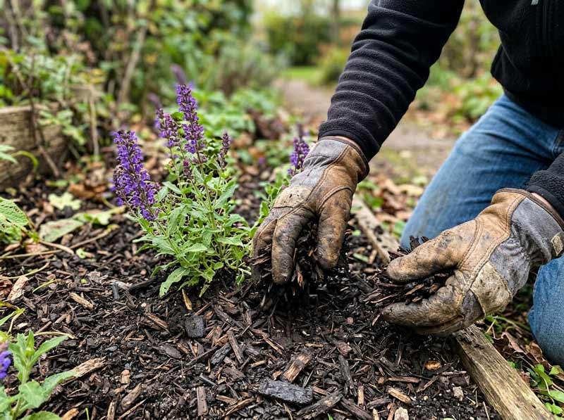 best mulch for flower beds