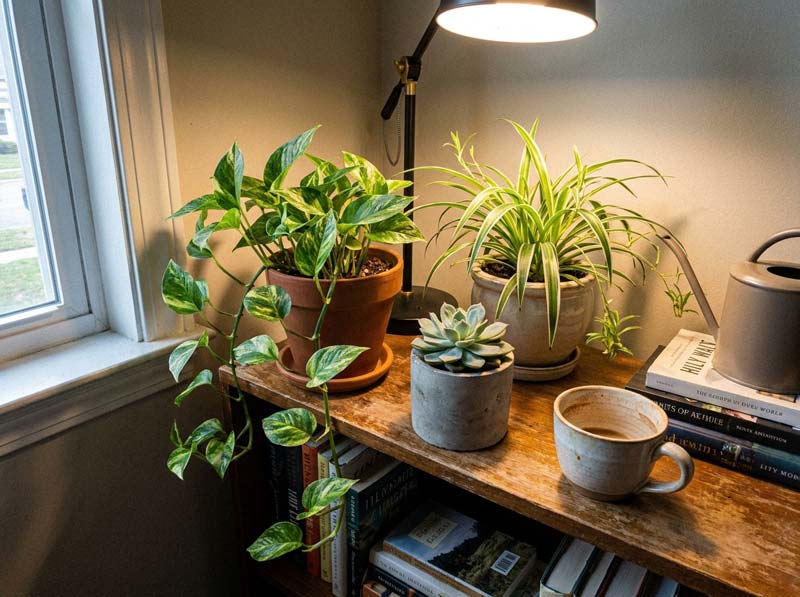 low-maintenance houseplants