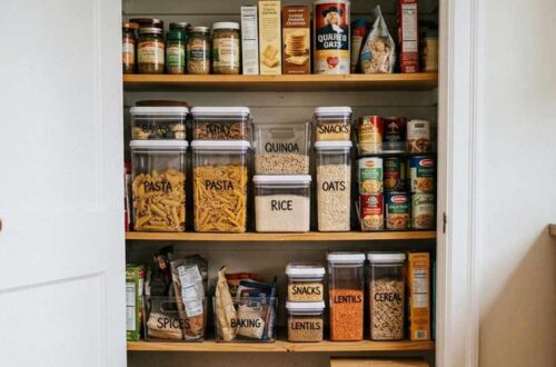 how to organize a small kitchen pantry