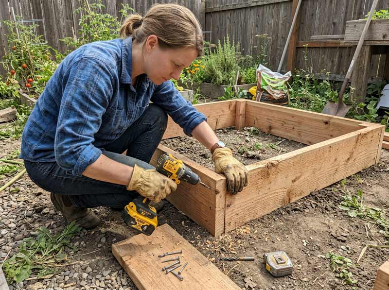 diy raised garden bed