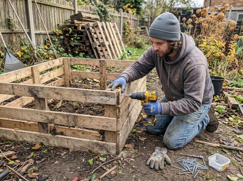 how to build a diy compost bin