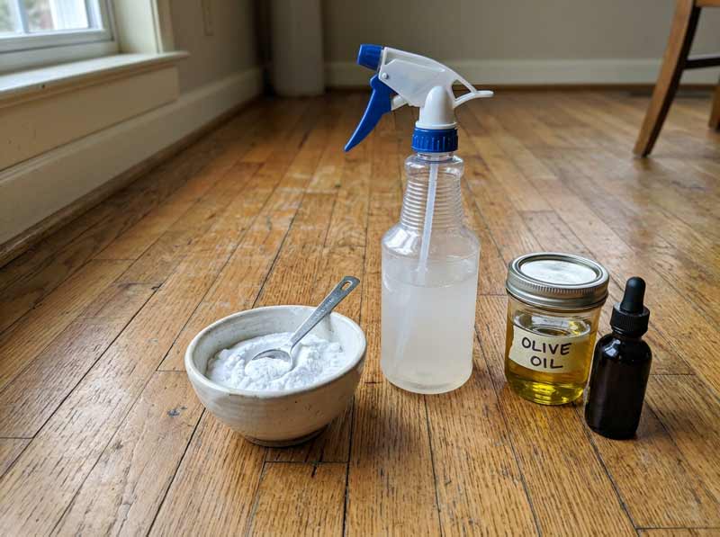 how to clean hardwood floors naturally